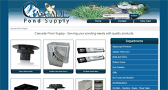 Desktop Screenshot of cascade-pond-supply.com