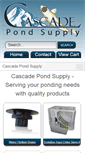 Mobile Screenshot of cascade-pond-supply.com